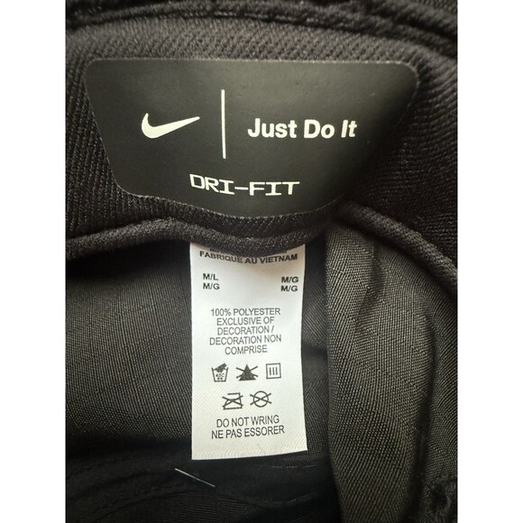 NWT Nike Unisex Dri-FIT Bucket Hat Black Hats Cap Size M/L - Picture 5 of 8